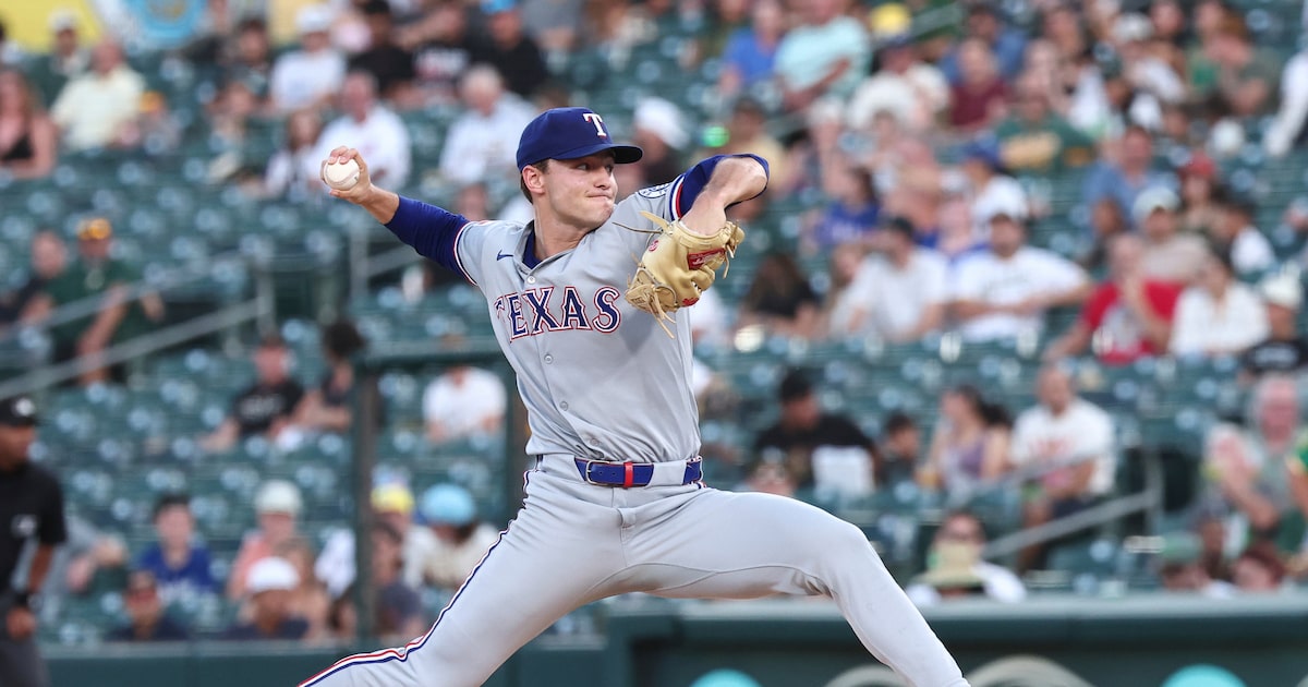 Makeshift Rangers stay hot as Jack Leiter keeps rolling in win over Athletics