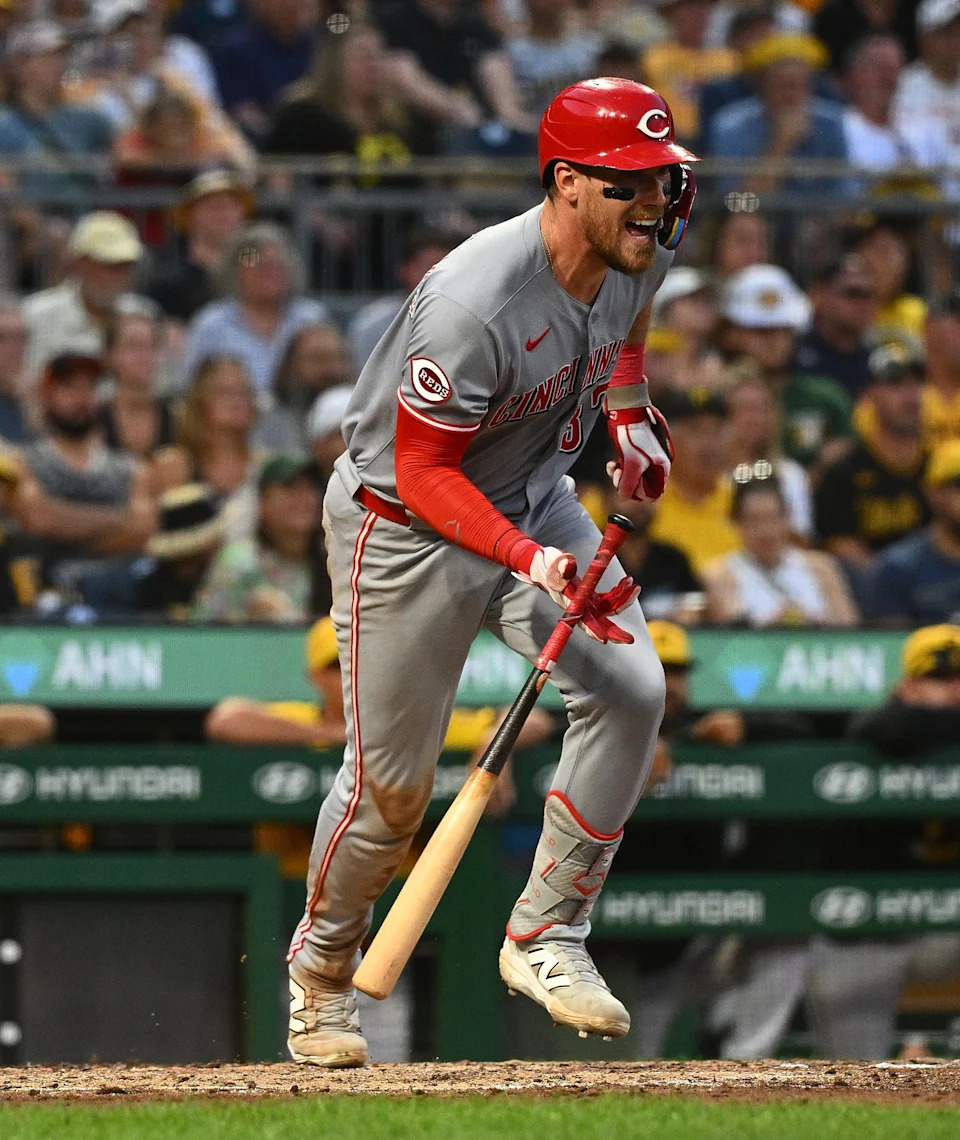 Tyler Stephenson will most likely be able to help the Reds with his bat before he can catch when he returns from the injured list. He hit Aug. 29 without any setbacks and has been catching from a pitching machine.