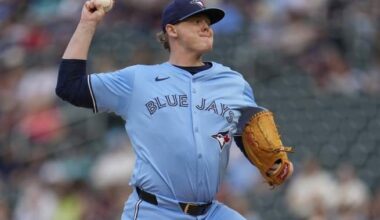 Jays recall Schultz, option Fluharty to minors
