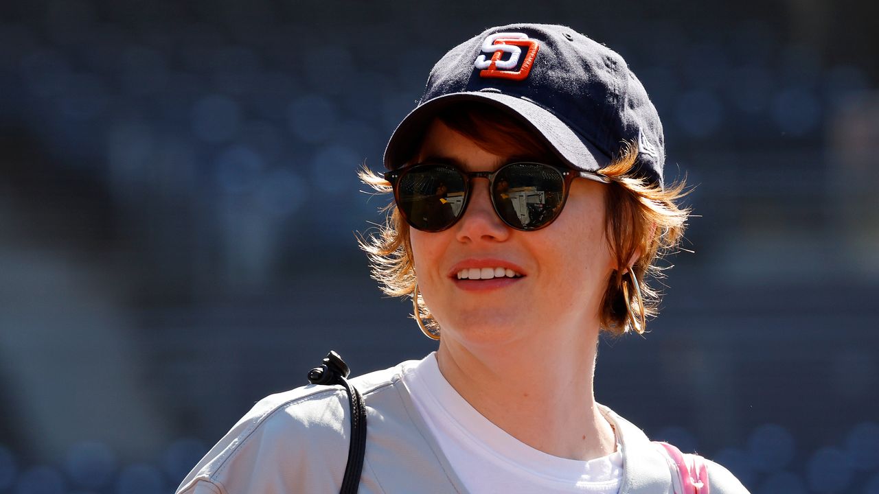 Emma Stone Proves It’s Easy to Make Sports Merch Look Chic