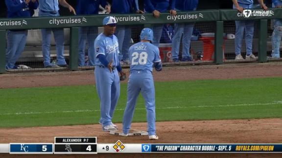 Massey, Isbel get run-scoring hits in 9th as Royals rally to beat White Sox 5-4