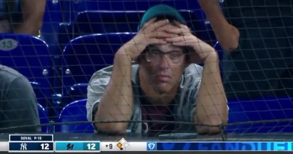 This Yankee fan didn’t have a good night at the park. @Masterflip_/X