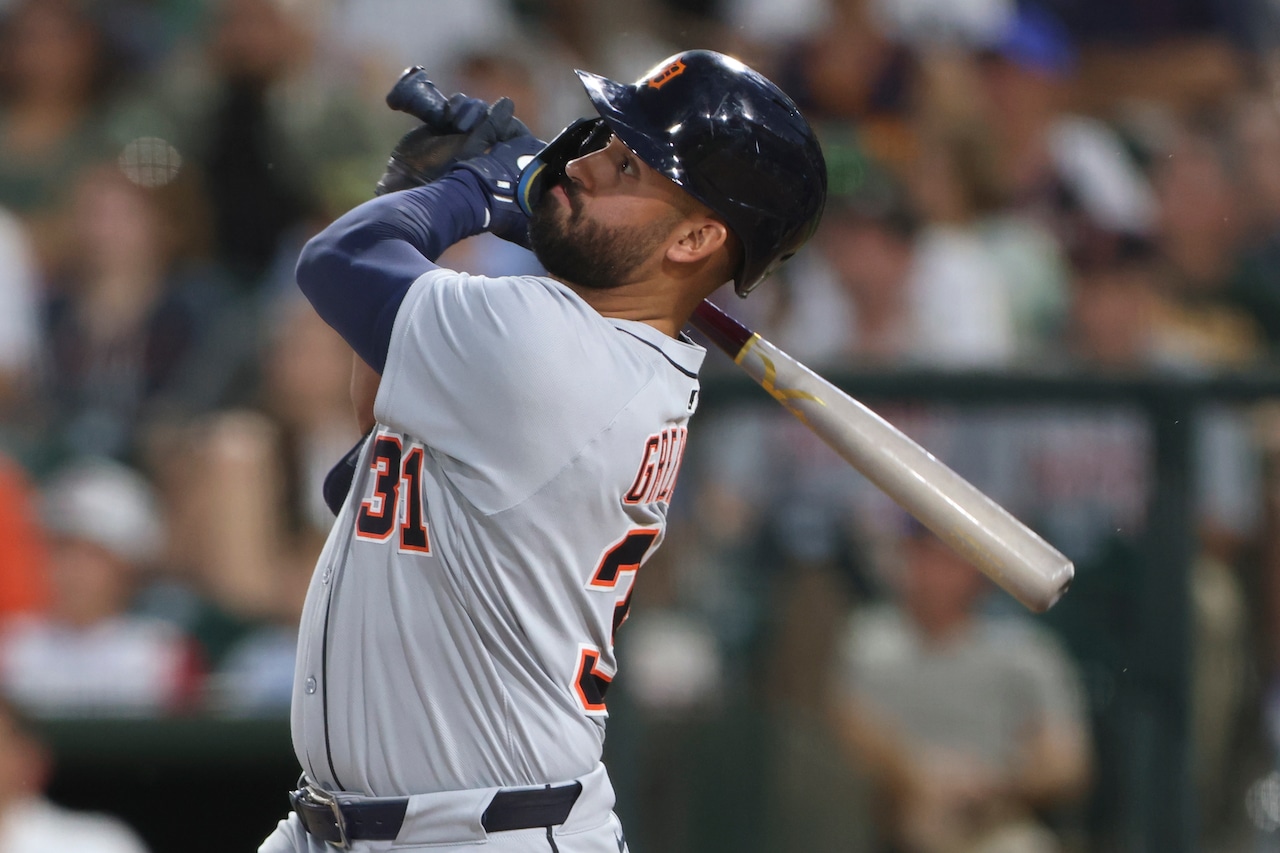 Riley Greene launches 471-foot grand slam, but Tigers fall to A’s in 10th