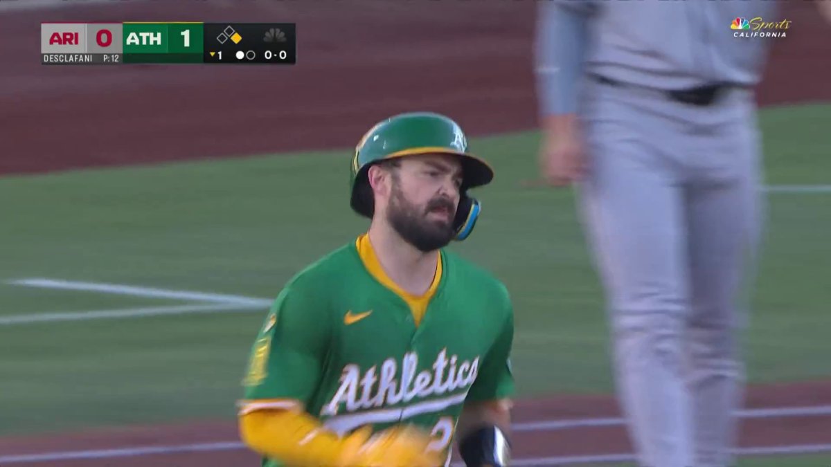 Athletics’ Shea Langeliers smashes two-run homer vs. D-backs – NBC Sports Bay Area & California