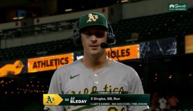 JJ Bleday breaks down Athletics’ offensive outburst vs. Orioles – NBC Sports Bay Area & California