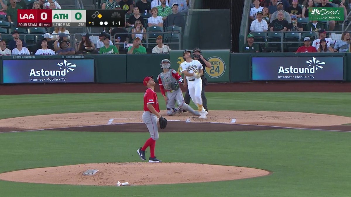 Colby Thomas knocks two-run homer to give Athletics early lead – NBC Sports Bay Area & California