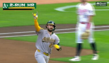 Shea Langeliers lines two-run homer to put Athletics in front – NBC Sports Bay Area & California