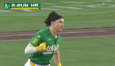 Zack Gelof pads Athletics’ lead with first homer of season – NBC Sports Bay Area & California