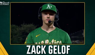 Zack Gelof reflects on ‘awesome’ first homer of Athletics season – NBC Sports Bay Area & California