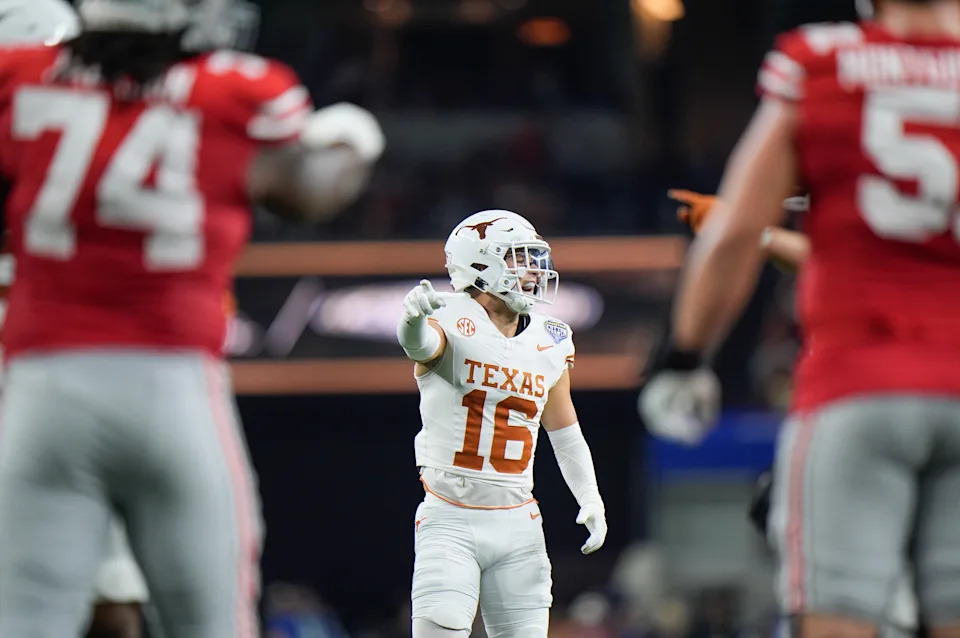 Longhorns DB Michael Taaffe is one of three Texas defenders on the first team. (Olivia Ramirez/Texas Athletics/Getty Images)