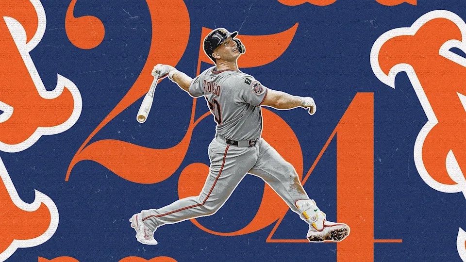 Pete Alonso broke the Mets' home run record and added one more for good measure on Tuesday. (Mallory Bielecki/Yahoo Sports)
