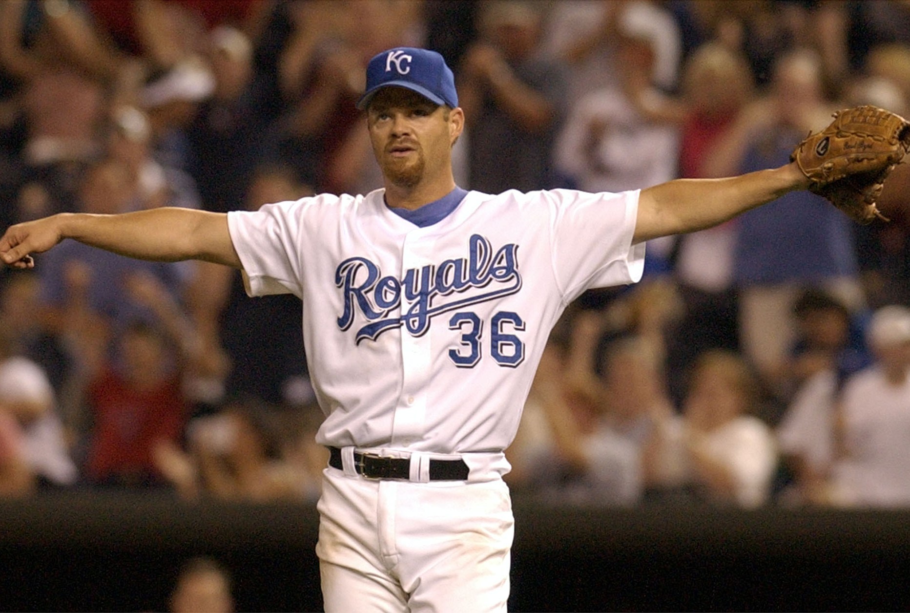 Kansas City Royals starting pitcher Paul Byrd flap