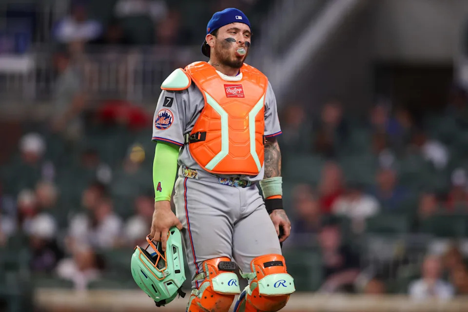 New York Mets catcher Francisco Alvarez Brett Davis-Imagn Images