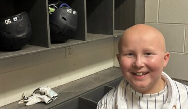 Local youth fighting cancer gets special baseball experience with Yankee heroes