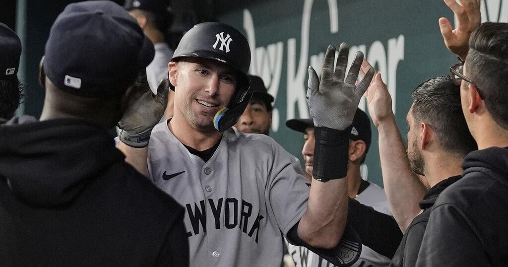 Yankees snap 5-game skid after Paul Goldschmidt's pinch homer to avoid rare sweep in Texas | Sports