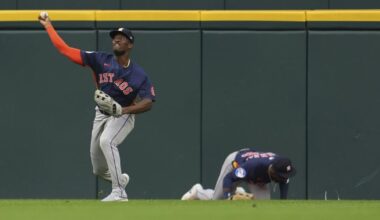 Astros outfielder Taylor Trammell being evaluated for a concussion after crashing into fence | MLB