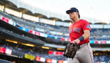 As Red Sox try to finish Bronx sweep, they have unlikely No. 5 hitter playing center field Sunday