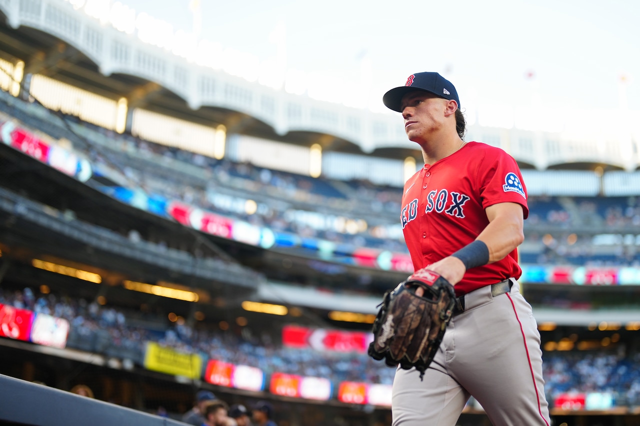 As Red Sox try to finish Bronx sweep, they have unlikely No. 5 hitter playing center field Sunday