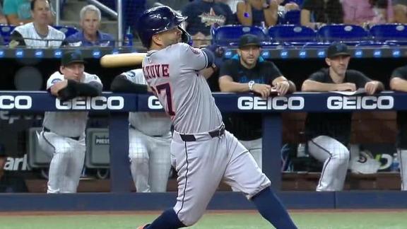 Altuve and Diaz homer to lead the Astros over the Marlins 7-3
