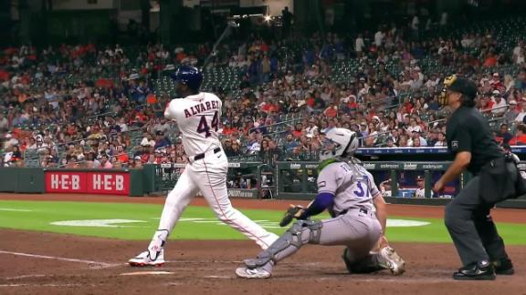 Alvarez and Valdez help the Astros knock off the Rockies 4-0