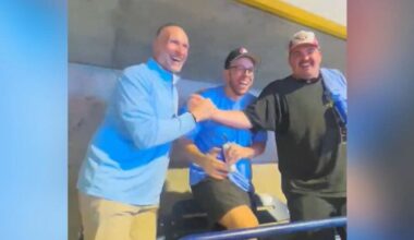 Toronto Blue Jays president appears in the nosebleeds