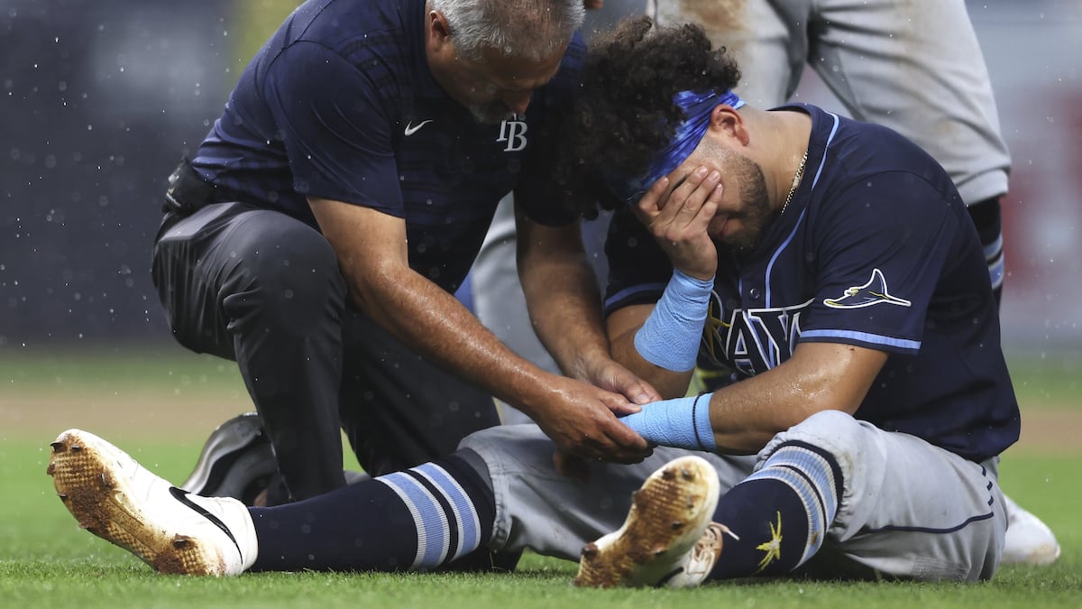 Rays lose 3 players to injury, fall to Yankees after long rain delay - Tampa Bay Times