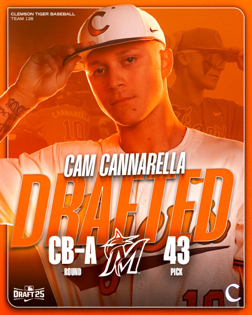 Cannarella Chosen No. 43 Overall in MLB Draft – Clemson Tigers Official Athletics Site