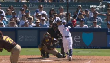 Mookie Betts' clutch homer lifts Dodgers over Padres 5-4, extending NL West lead to 2 games