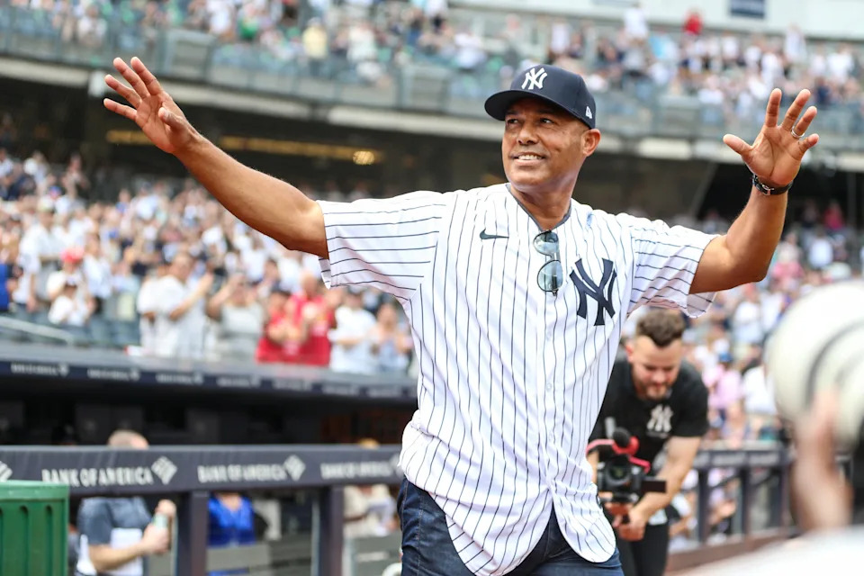 Mariano Rivera at Yankees Old-Timers' Day at Yankee Stadium.
