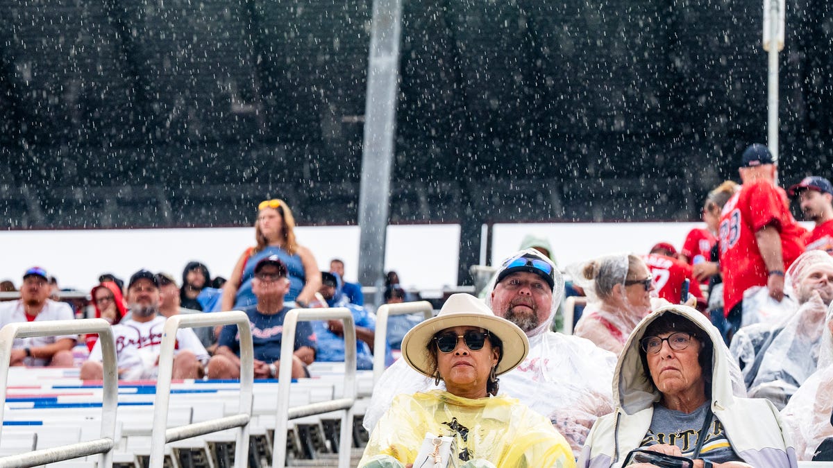 Weather, rain plan for Braves vs Reds