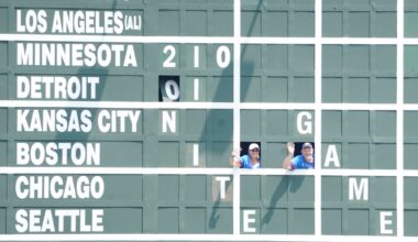 'Hard not to' scoreboard watch in race. Except at GABP