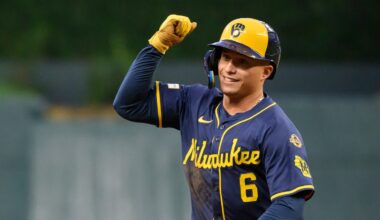 Brewers' Isaac Collins has improving odds for NL rookie of the year