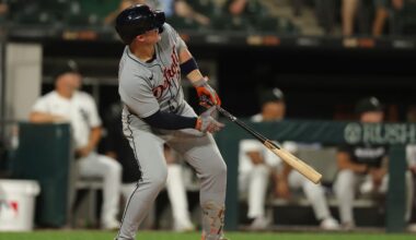 Torkelson scrapes foul pole for homer in Tigers' wet, wild win