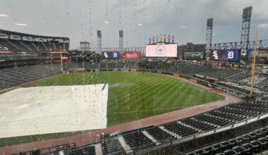 Detroit Tigers rain delay vs. Chicago White Sox at Rate Field
