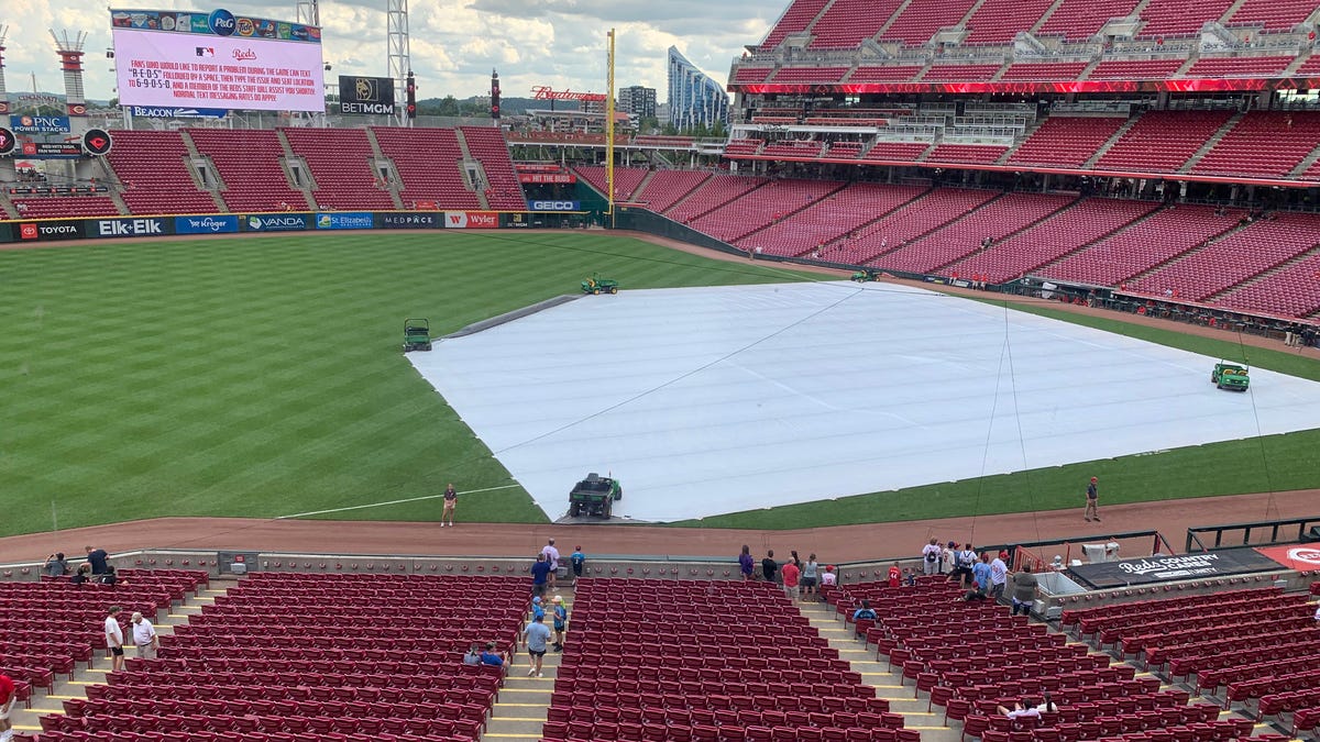 Reds to start rain-delayed game vs. Phillies at 6:10 p.m.