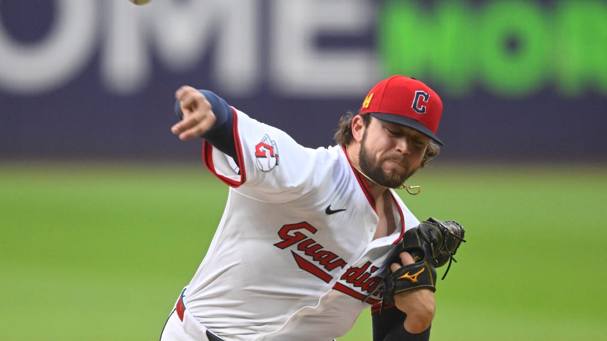 Guardians starting pitcher Slade Cecconi struggling on the mound
