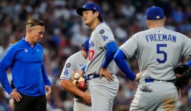 Dodgers star hit by line drive