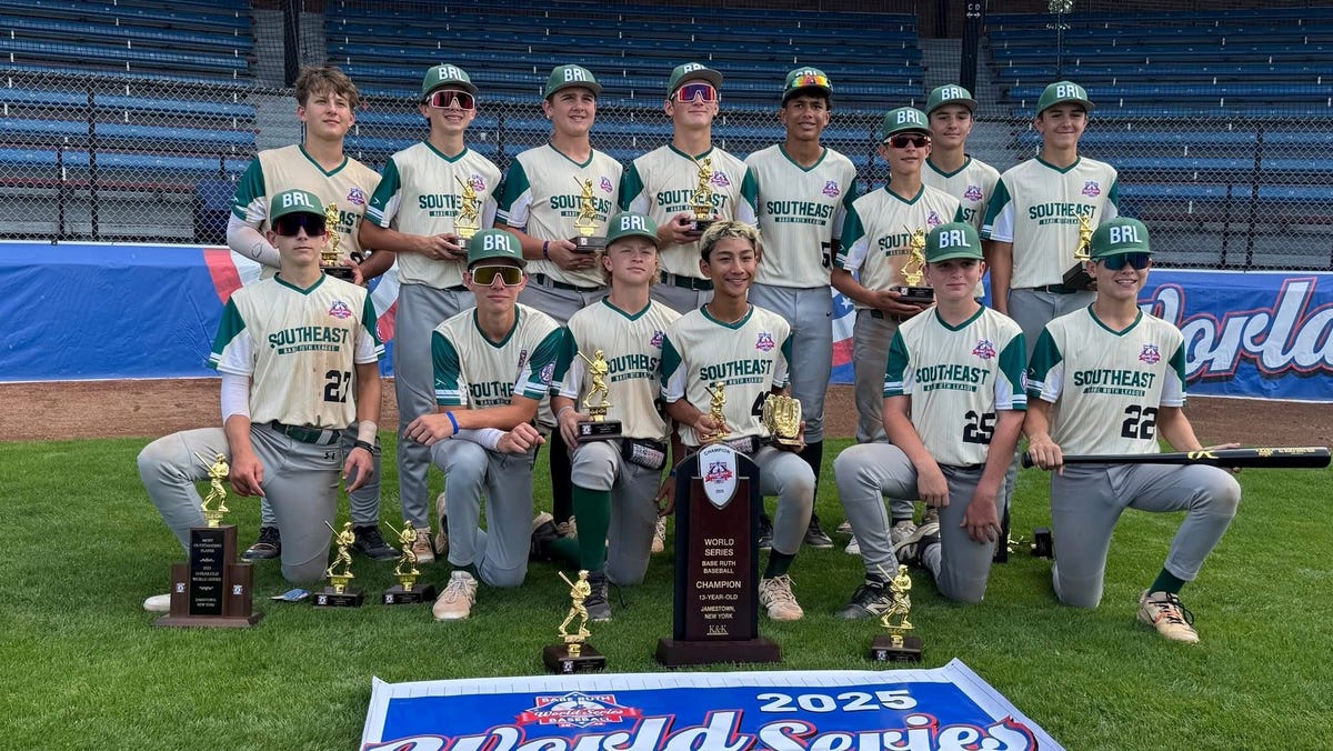 TLBR rides 8-run fifth inning to rally past Connecticut, wins World Series