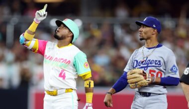 Dodgers-Padres dead even in NL West standings