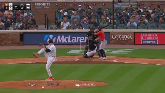 Gleyber Torres draws game-ending walk as Detroit Tigers beat Houston Astros 1-0 in 10 innings