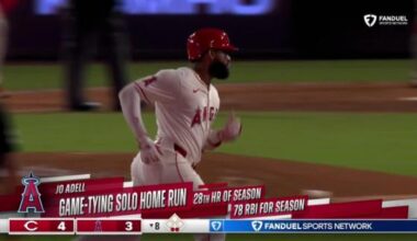 Greene has 12 Ks, Marte hits a HR and drives in 2 as Reds beat Angels 6-4