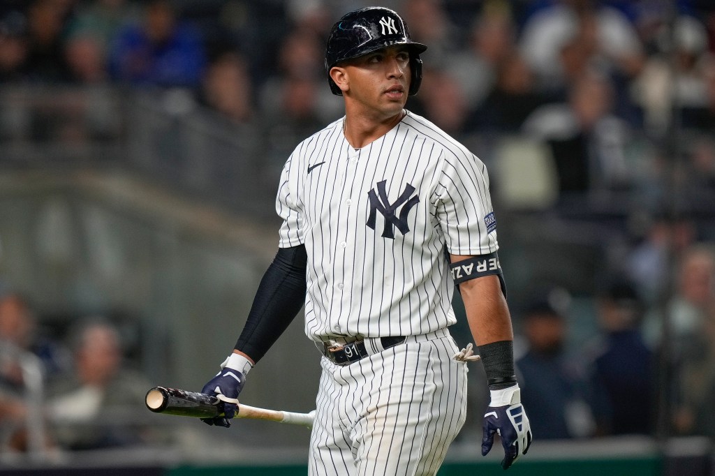 Yankees trade Oswald Peraza to Angels: reports