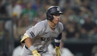 Yankees’ Oswaldo Cabrera hopes to return from ankle injury in September – Trentonian