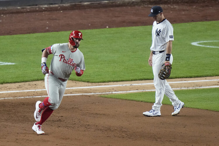 Schwarber, Realmuto power Phillies to 12-5 win, dropping Yankees 5 1/2 games back of Blue Jays | News, Sports, Jobs