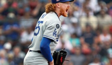 Red Sox acquiring right-hander Dustin May from Dodgers (report)