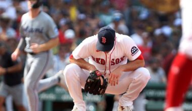 Marlins stun Red Sox with three runs in ninth to avert sweep