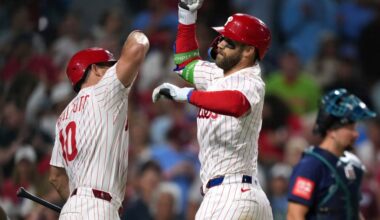 Trea Turner, Bryce Harper power Phillies rout of Mariners