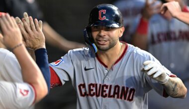 Cleveland Guardians starting pitcher Gavin Williams delivers during the first inning of a baseball game against the Baltimore Orioles, Wednesday, April 16, 2025, in Baltimore. (AP Photo/Stephanie Scarbrough)