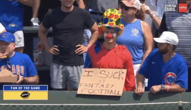 Cubs broadcaster roasts fan doing fantasy football punishment