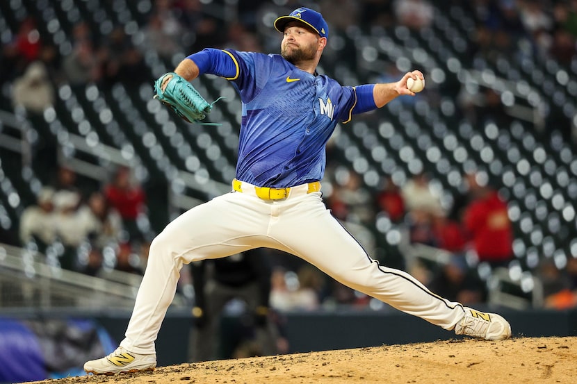Minnesota Twins relief pitcher Danny Coulombe delivers against the Detroit Tigers during the...